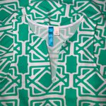 Buttons Green and White Patterned Dress Photo 8