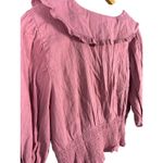 Vanilla Star Jeans Vanilla Star Puff Sleeve Portrait Collar Top Pink Size XL Photo 6