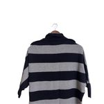 Tory Burch  100% Merino Wool Black Gray Striped Knit Sweater Dress Womans S Photo 5