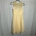 J.Crew Clara 100% Silk Vanilla Chiffon Bridesmaid Dress Size 0 Photo 1