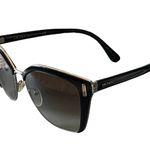 Prada Brown & Pale Gold Gradient Cat Eye Sunglasses SPR56T Photo 8