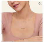 Brilliant Earth Silver Bar Diamond Necklace Photo 1