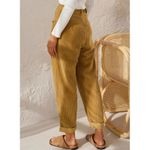 American Apparel Khaki High Waisted Straight Leg Pants Casual Corduroy Pants Vintage Trousers Photo 1