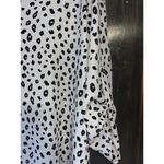 Lush Clothing Lush Women's Sz S Warren Blouse V Neck Animal Print 3/4 Sleeve Ruched A69 Photo 4