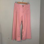 Anthropologie  Maeve The Colette Cropped Wide Leg Pants Lavender Size 29P‎ Photo 6