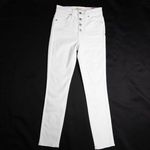 Madewell NEW 10" High-Rise Skinny Crop‎ Jeans in Pure Whit, 24 Photo 4