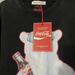 The Laundry Room  Coca Cola Polar Bear crewneck sweatshirt black Size Medium NWT Photo 3