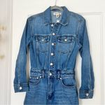 Madewell Denim Wide-Leg Coverall Jumpsuit in Byrne Wash Size 0 NWT Photo 7