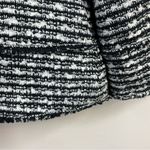 Doncaster Collection Classic Black White Fringe Boucle Tweed Blazer Jacket 8 Photo 6