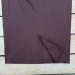 Vintage Brown Lauren Ralph Lauren Cotton Pencil Skirt w/ Buckles Size 8 Photo 5