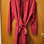 Frank & Eileen Willa Long Sleeve Triple Fleece Mini Wrap Dress Cranberry Red XL Photo 10