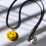 Handmade Kawaii y2k retro funky hippie style smiley simple necklace☀️🌈💕 Photo 0