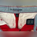 U.S. Polo Assn. Womens Classic Chino Shorts Pockets Red Cotton Casual Size 7 Photo 6
