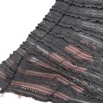 Parker Top Size Small (estimated) Black Sheer Ruffle New Photo 3