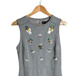 Banana Republic  Sheath Dress Size 2 Pineapple Sleeveless Sequin Gray EUC Photo 2