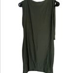 Missguided  Green Slinky Gathered Wrap Bodycon Dress 10 Photo 1