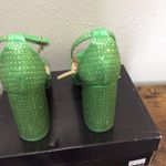 New Women's Shea Platform Dress Sandals INC Green Glitter Stud Block Heel Size 9 Photo 5