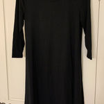 The Limited  Midi Dress Women's‎ Petite Medium Black Semi Formal Stretch Minimal Photo 0