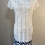 Made for me to look amazing sweater‎ dress, short sleeve crew neck, size Large White Photo 0