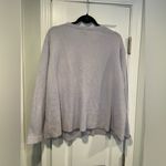 Eddie Bauer  Size XXL Pale Blue Angora Lambs Wool Crew Neck Button Cardigan Photo 4