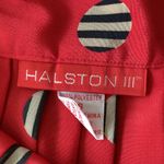1990s Halston III Polka Dot Red Midi Skirt Size 6 Photo 4