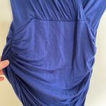 Arden B  Wrap Shirred Bodycon Mini Dress Blue Size Small Photo 1
