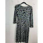 Ann Taylor Womans Midi Wrap Dress Small Scoop Neck Multi Camo Print 3/4 Sleeve Photo 1