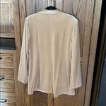 BiBi Shiny Velvet Peak Lapel Single Blazer Champagne Cream Tan Size Large Photo 7