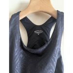 Athleta Black On Black Animal Print Conscious Crop Tank Sport Bra Embossed XS Photo 2