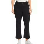 Slink NEW Plus 16 Curvy Black faded wash Crop Flare‎ Ankle Jeans Trendy Photo 2