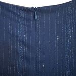 Alexa B Nites Shimmer Metallic Navy Maxi Dress Gown Formal Sleeveless NEW Size 8 Blue Photo 3