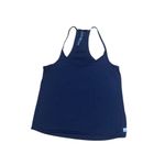 Vuori New  Azure Heather Spaghetti Strap Ribbed Tank Women size Large Photo 2