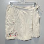 Disney Vintage Women's Embroidered Mickey and Minnie Beige Skort Size Medium Photo 0