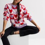 FOREVER & EVER Long Sleeve Crewneck
Checkered Hearts Pullover
XL Red Photo 2