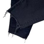 Mother Looker Ankle Fray Jeans Guilty As Sin Black Cropped Frayed Womens Size 25 Photo 8