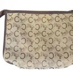 CELINE  carriage monogram canvas and leather vintage zip pouch Photo 0