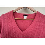 J.Crew Pink Cable Knit V Photo 1