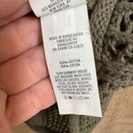 Aerie Olive Green Crochet Knit Oversized Short Sleeve Sweater Small NWT Photo 4