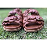 Valentino Garavani Brown 03 Rose Edition Atelier Petal Sandals EU 41.5 US 11.5 Size 10.5 Photo 3