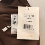 Andie Swim Scala Bikini Top Removable Cups Strapless V Neck Espresso Brown XS Photo 3