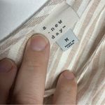 A New Day linen blend striped v-neck jumpsuit size medium Photo 4