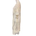 Rebellion Again Women's Open Front Crochet Lace Boho Duster Kimono Size Large Photo 2