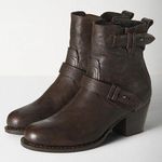 Rag and Bone  Size 6.5 Harper Moto Boots Ankle Booties Dark Brown Leather Comfy Photo 0