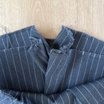 Maniere De Voir  Skort Pinstripe Juliette Size US4 Gray White Photo 1