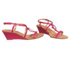 Kate Spade NY Authentic Women's Pink Patent Leather T-Strap Wedge Sandal 10 Photo 7