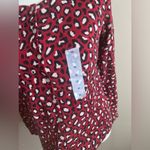 Old Navy NWT red leopard print cardigan medium Photo 2