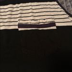 E & M Women’s black and white striped tank Photo 2