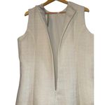 H&M NWT  Textured Cream White Shift Dress Womens Large Garden Summer Wedding Photo 4