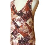 Maurice's Maurice’s 24 7 earthy daisies patchwork print v neck top Photo 0