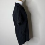 ZARA  Black Textured Short Sleeve Romper Photo 4